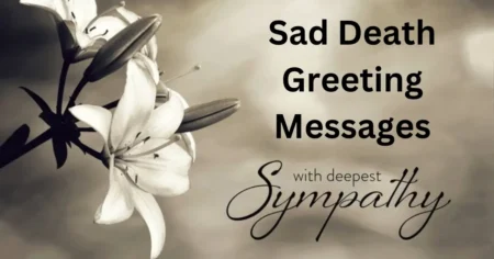 sad death greeting messages